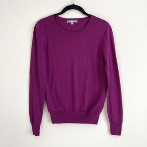 Uniqlo Women's Rich Purple Crew Neck Sweater